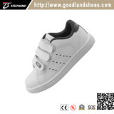 Classic Kids Casual Skate Leather White Shoes 8391-2