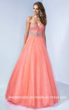 A-Line Prom Ball Gowns Tulle Beading Sweetheart Evening Dresses J478