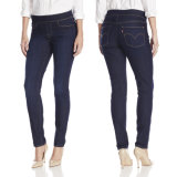 Hot Sale Lady Cheap Basic Skinny Long Jeans