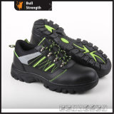 Geniune Leather Safety Shoes with Steel Toe and Steel Midsole (SN5296)