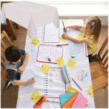 Kids Draw on Disposable Paper Tablecloth with PE Laminated