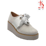 Classic England Style Casual Women Shoes with Bowknot Decoration (POX95)
