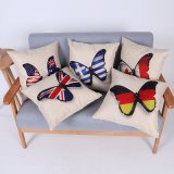 Digital Print Decorative Cushion/Pillow with Butterfly Pattern (MX-81)