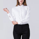 Women Stylish Stand Collar White Latest Ladies Formal Shirt Designs