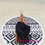 Wholesale Round Circle Beach Towel with Tassel Trims