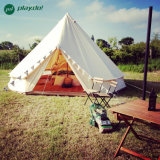 3m 4m 6m 5m Cotton Canvas Bell Tent Waterproof Family Outdoor Camping Tent