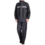 Durable Nylon Raincoat with Reflector for Construction