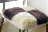 Comfortable Furry Sheepskin Square Cushion in Two Tones
