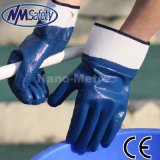 Nmsafety Jersey Shell Full Dipped Blue Nitrile NBR Heavy Duty Work Glove