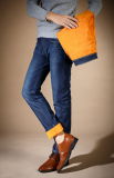D841 Popular Winter Warm Fleece Lined Dedim Jeans