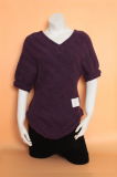 Girl's Yak Wool/Cashmere V-Neck Pullover Half Sleeve Clothing/Garment/Sweater