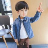 New Style Thin Boys' Long Sleeve Denim Shirt with Zipper by Fly Jeans