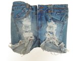 Beautiful High Quality Broken Washing Short Jeans for Lady (HDLJ0015-17)