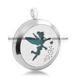 Angle Stainless Steel Essential Oil Locket Charm
