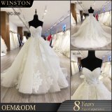 Lace Decoration and Washable, Breathable Feature Pearl Lace Embroidered Wedding Dress
