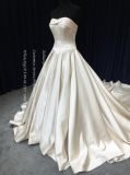 Aolanes A Line Top Satin Wedding Dress