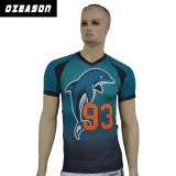 100% Polyester Sublimation Cool Dry American Football Jersey, Dolphin Jersey