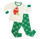 Kids Clothing Children Deer Print Soft Cotton Kids Christmas Pajamas