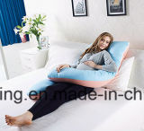Pregnancy Pillow with Jersey Cover, C Shaped Full Body Pillow Back Support Cushion With100%Cotton