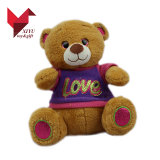 ICTI Approved Toy Factory Wholesale Cute Yellow Stuffed Teddy Bear with T Shirts