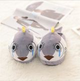Home Soft Fish Shaped Plush Slippers