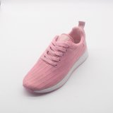 Pink Lightweight Flyknit Cement Sport Shoes for Women