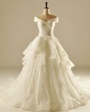 V-Neck Ball Gown Tulle Lace 2017 Real Wedding Dress W171951