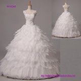 Ball Gown Wedding Dress Floor-Length Straps Organza with Beading