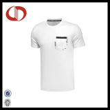 Two Color Simple Design Men's Sportswear T-Shirts with Pocket