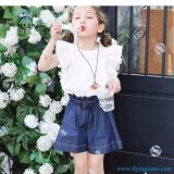 2017 Summer Fashion Girls' Loose Denim Hot Shorts by Fly Jeans