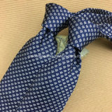 Perfect Knot 100% Handmade Jacquard Woven Silk Necktie Logo