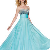 Beaded Bodice a-Line Most Popular Chiffon Prom Dresses (PD3022)