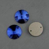 Blue Round Sew on Buttons with Two Holes