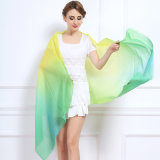 Women Fashion Tie-Dyed Gradient Color Wool Shawl (YKY4518)