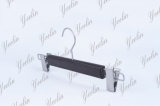 New Design Manufacturer Small U Shape Clips Pants, Trousers or Skirts Leather Hanger (YLLT33118-BLKUS1)