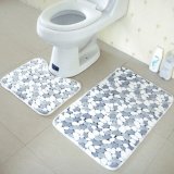 3 or 2 Pieces/PCS Soft Sublimation Printed Flannel Coral Fleece Non Slip Memory Foam Shower Bathroom Bath Rugs Carpets Mat Sets