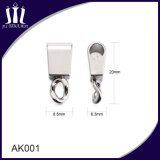 High Polished Zinc Alloy Metal Keychain Accessories Hook