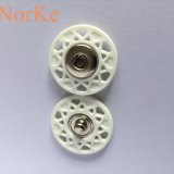 Plastic Covered Metal Spring Snap Button for Fashion Coats