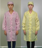 Autoclavable ESD Cleanroom Coverall with 100% Polyester