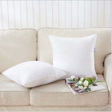 Square White Polyester Fabric Decorative Pillow for Inner