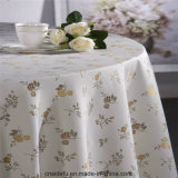 Popular European-Style 100% Polyester Fancy Restaurant Wedding Table Cloth