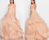 Champagne Tulle Prom Party Cocktail Dresses Wine Blue Celebrity Ball Gown E52711