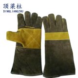 Reinforced Double Palm Welding Leather Work Gloves with Ce