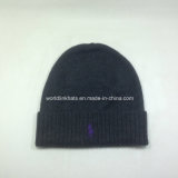 Custom 100% Acrylic Knitted Beanie Hat with Embroidery Logo Design