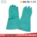Green Long Industry Working Nitrile Glove (JMC-091A)