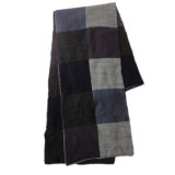 Mens Acrylic Knit Patchwork Scarf