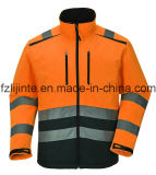 Reflective High Visibility Safety Jacket Softshell Workwear