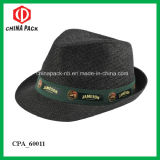 Promotional Cheap Paper Straw Feodara Hats with Printing Logo (CPA_60025)