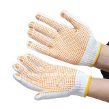 Wholesale Palm PVC Dotted Cotton Knitted Working Gloves