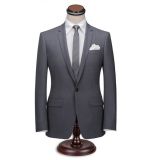 Fancy Designer Slim Fit Bespoke Gray Men Suit